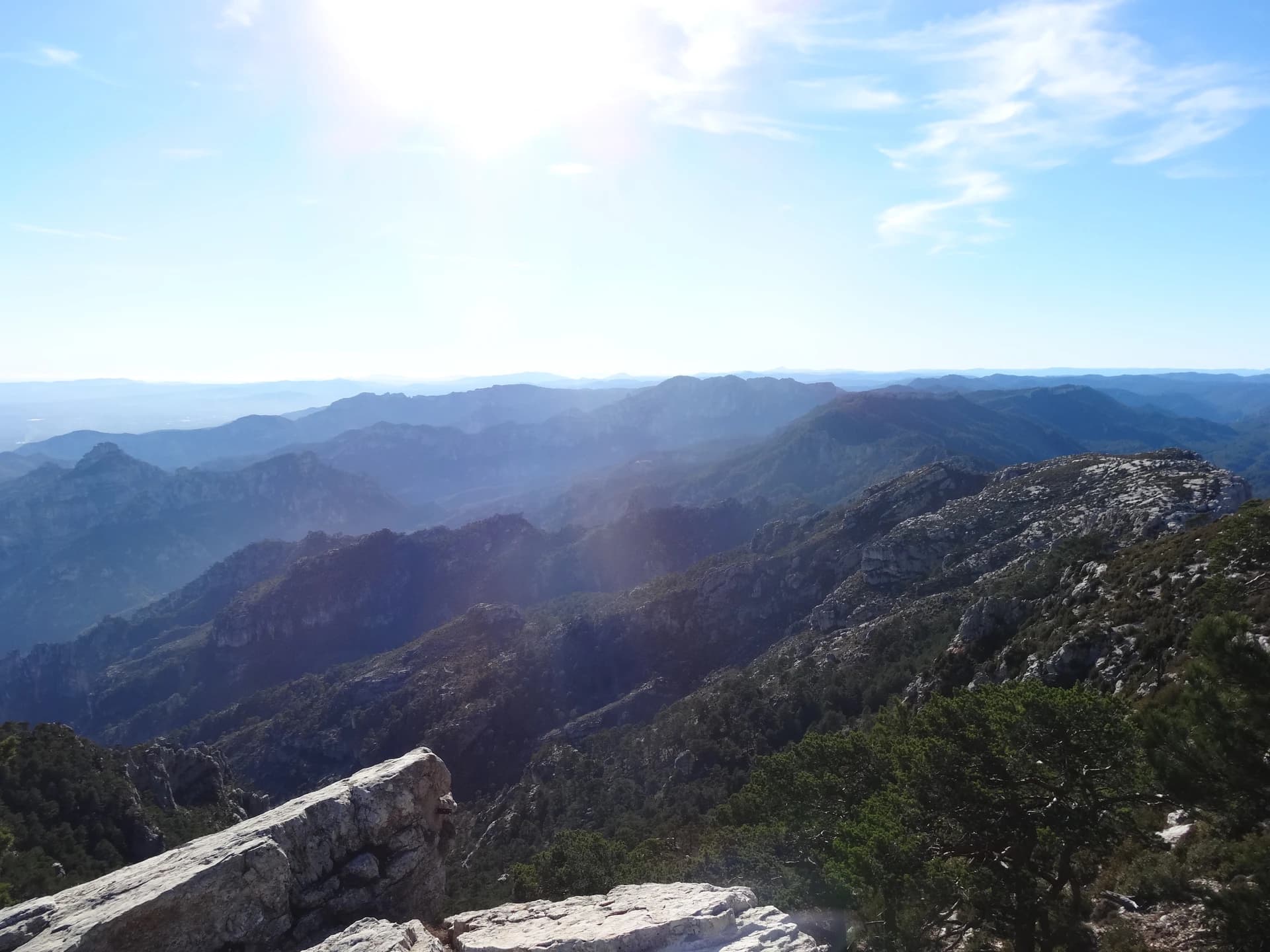 EliziR - Vistes al SW des del mirador del Caro, Els Ports (desembre 2012)